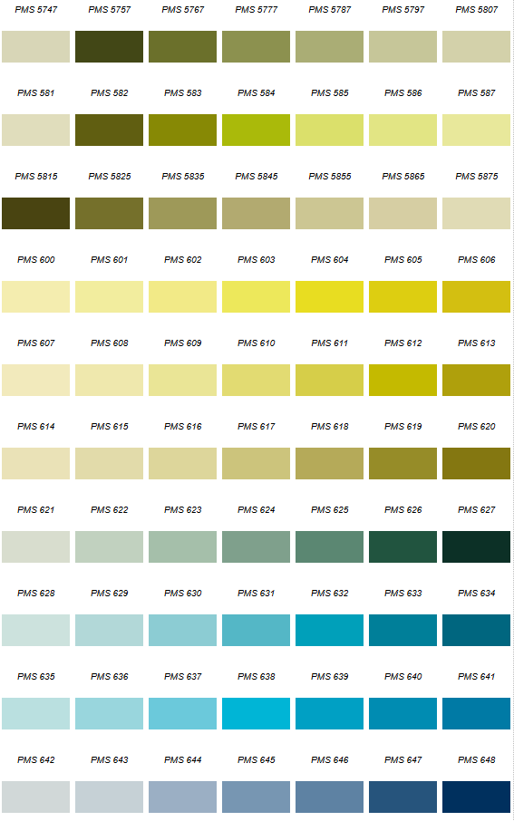 PMS Colors at Lannoye Emblems | Lannoye Emblems
